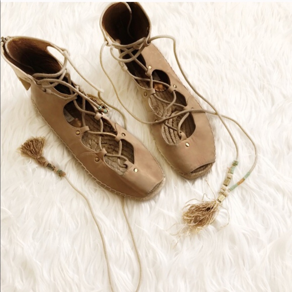 Cynthia Vincent espradille lace up sandals - Picture 2 of 5